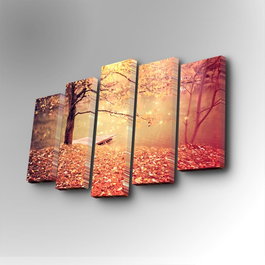 Wallity Cuadro Decorativo en Lienzo 5 Piezas Multicolor 5PUC-049
